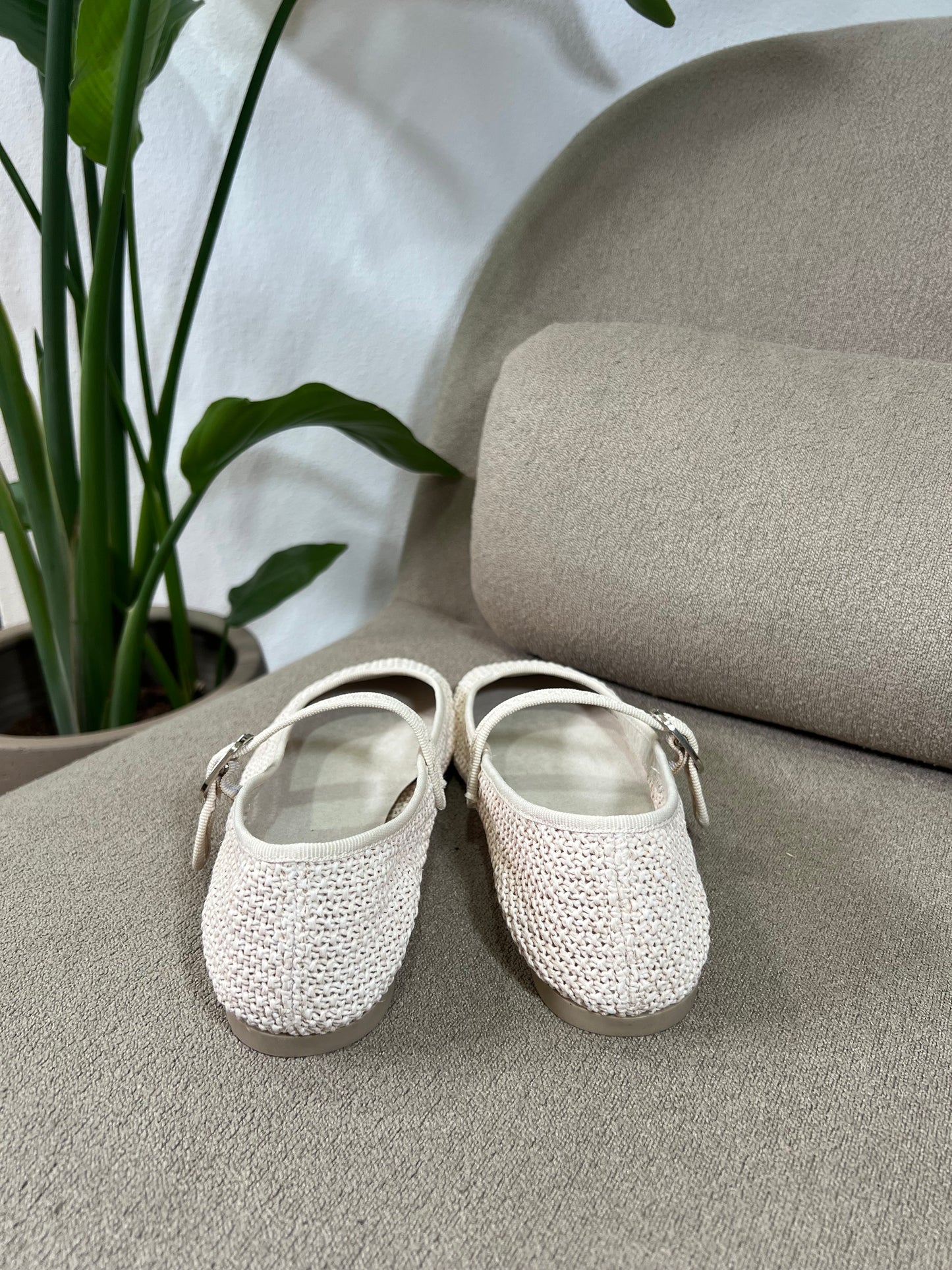 Mary Jane Crochet - Bege