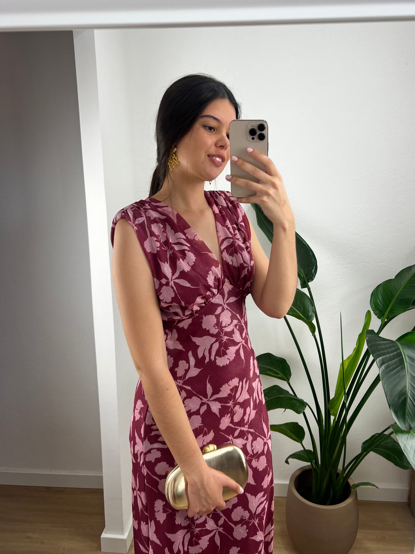 Vestido Alma - Vinho