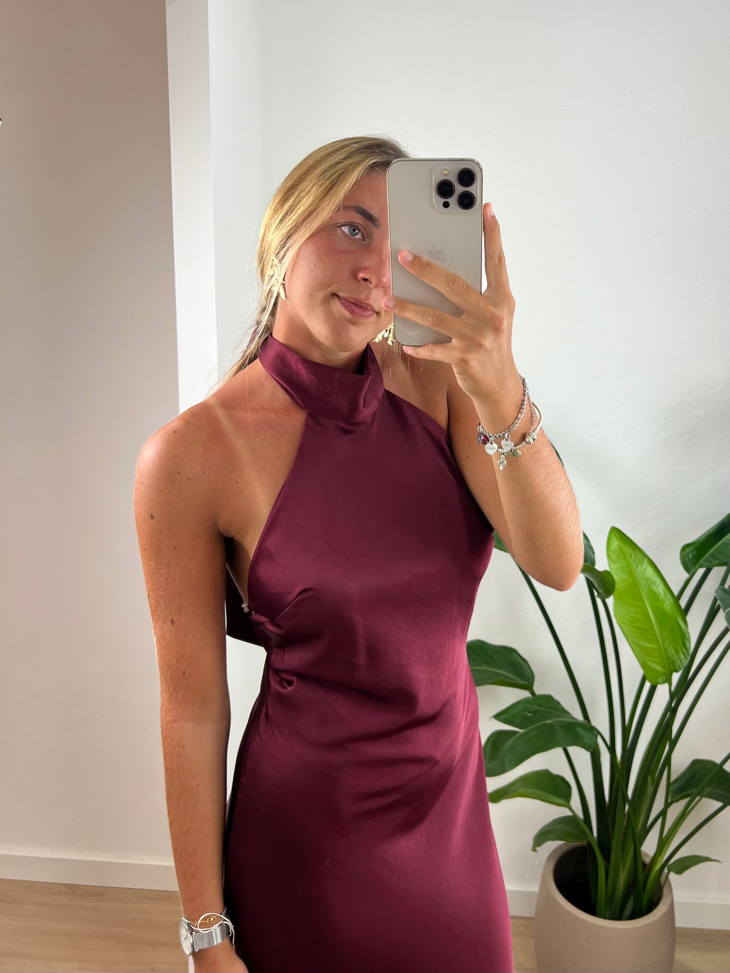 Vestido Alba - Bordeaux