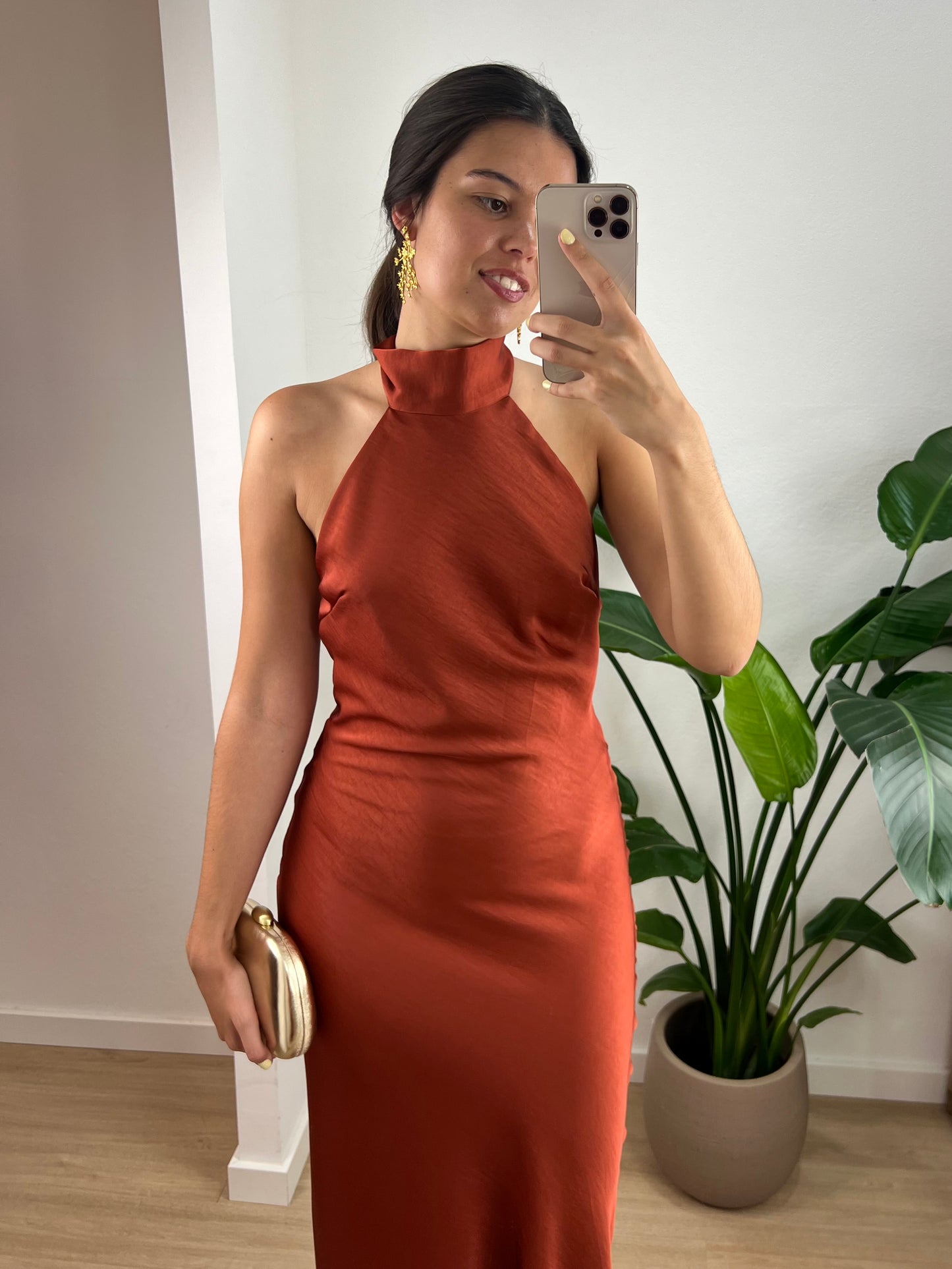 Vestido Alba - Terracota