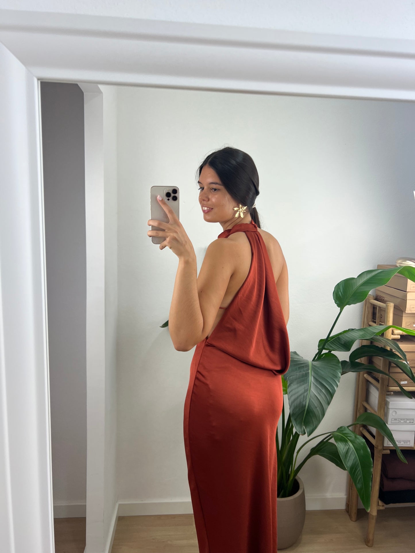 Vestido Ísis - Terracota
