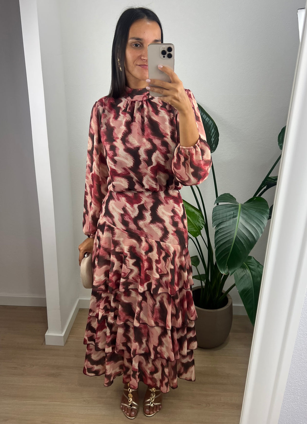 Vestido Olivia - Bordô