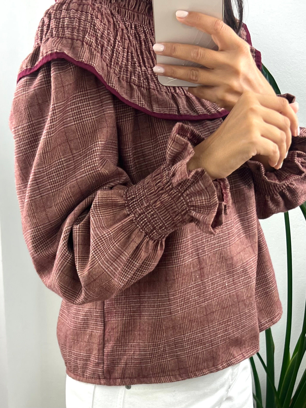 Blusa Diana - Bordeaux