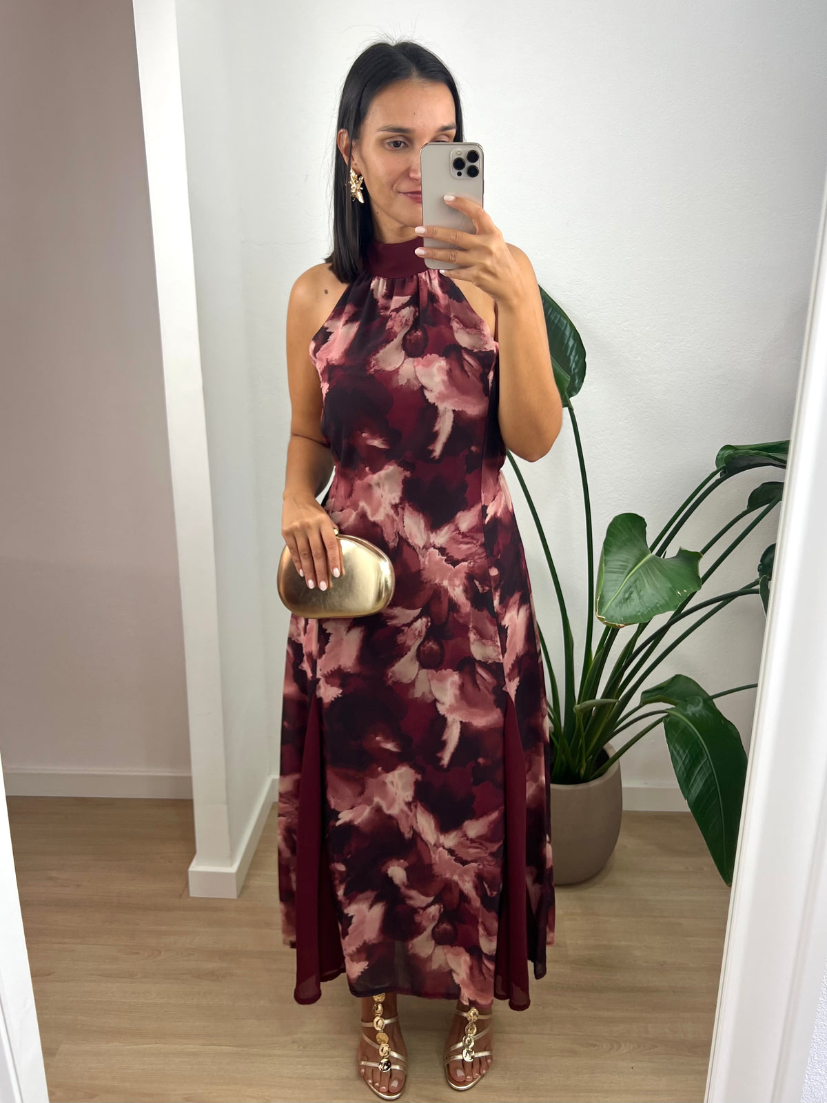 Vestido Constanza - Bordeaux