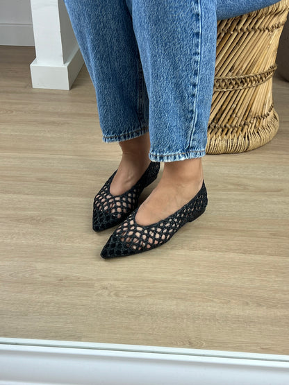 Sapato Entrançado - Preto