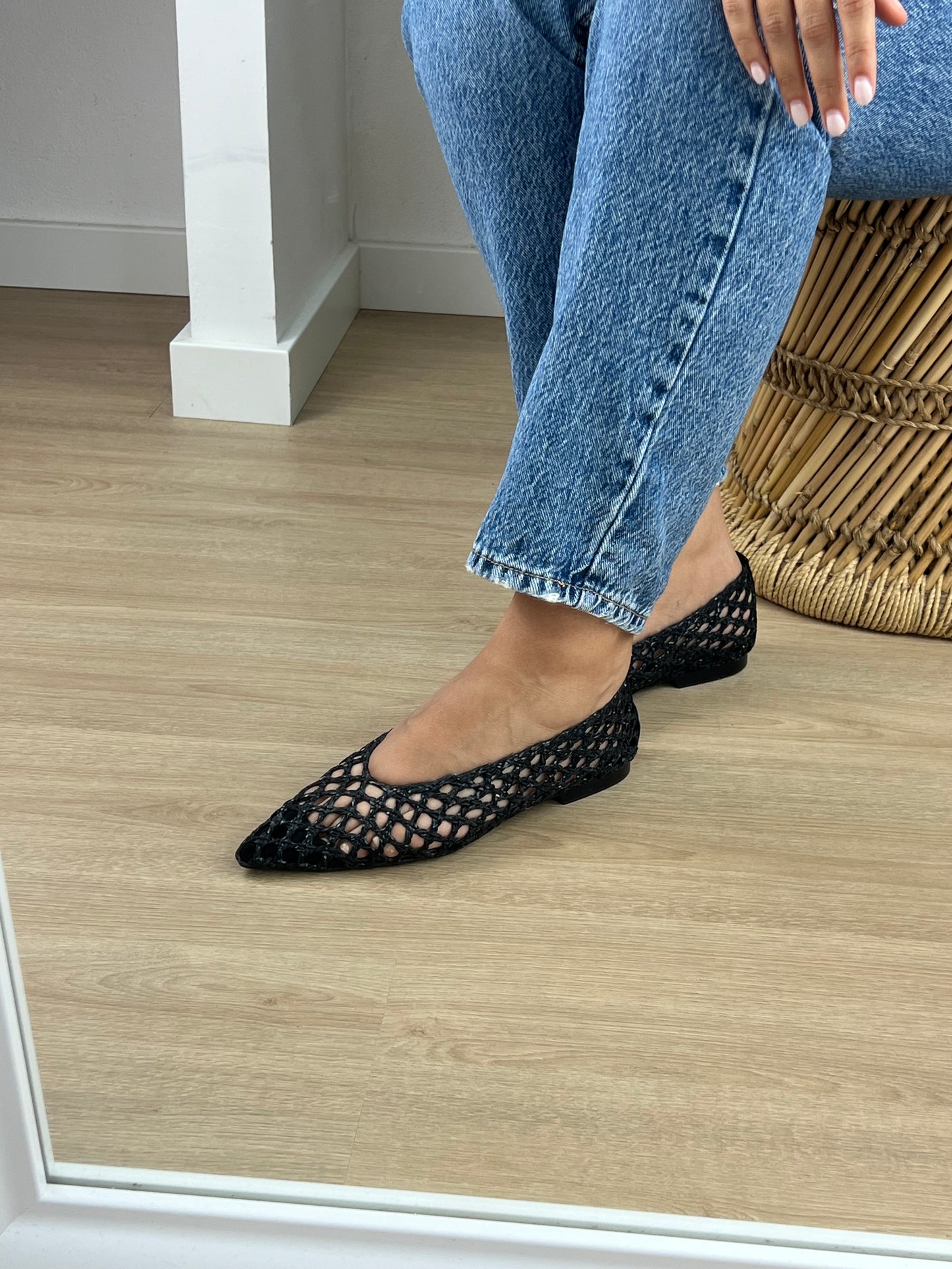 Sapato Entrançado - Preto