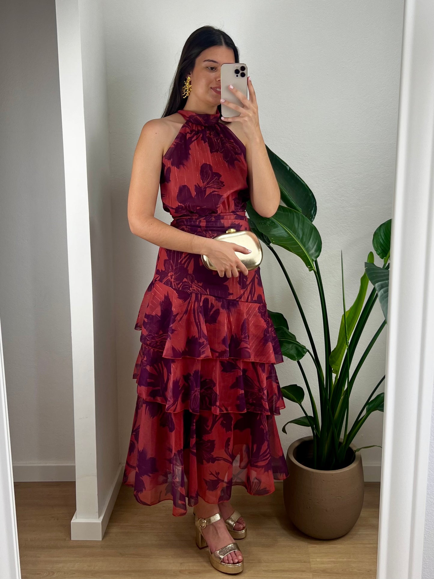 Vestido Eleonora - Vinho