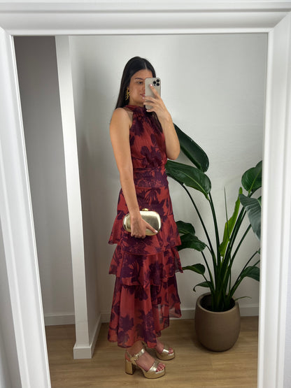 Vestido Eleonora - Vinho
