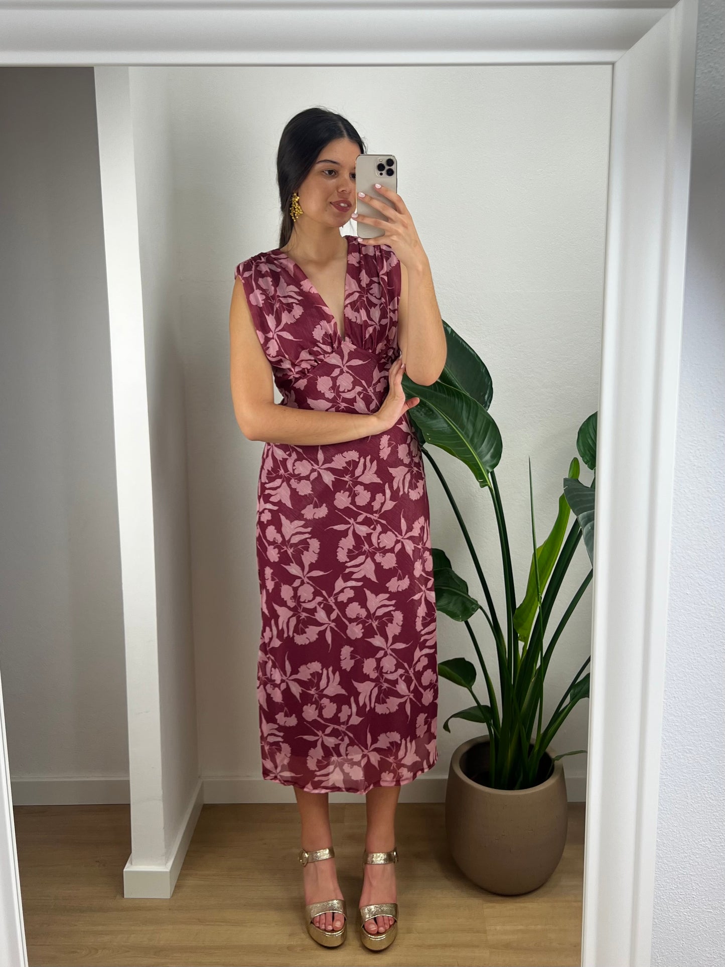 Vestido Alma - Vinho