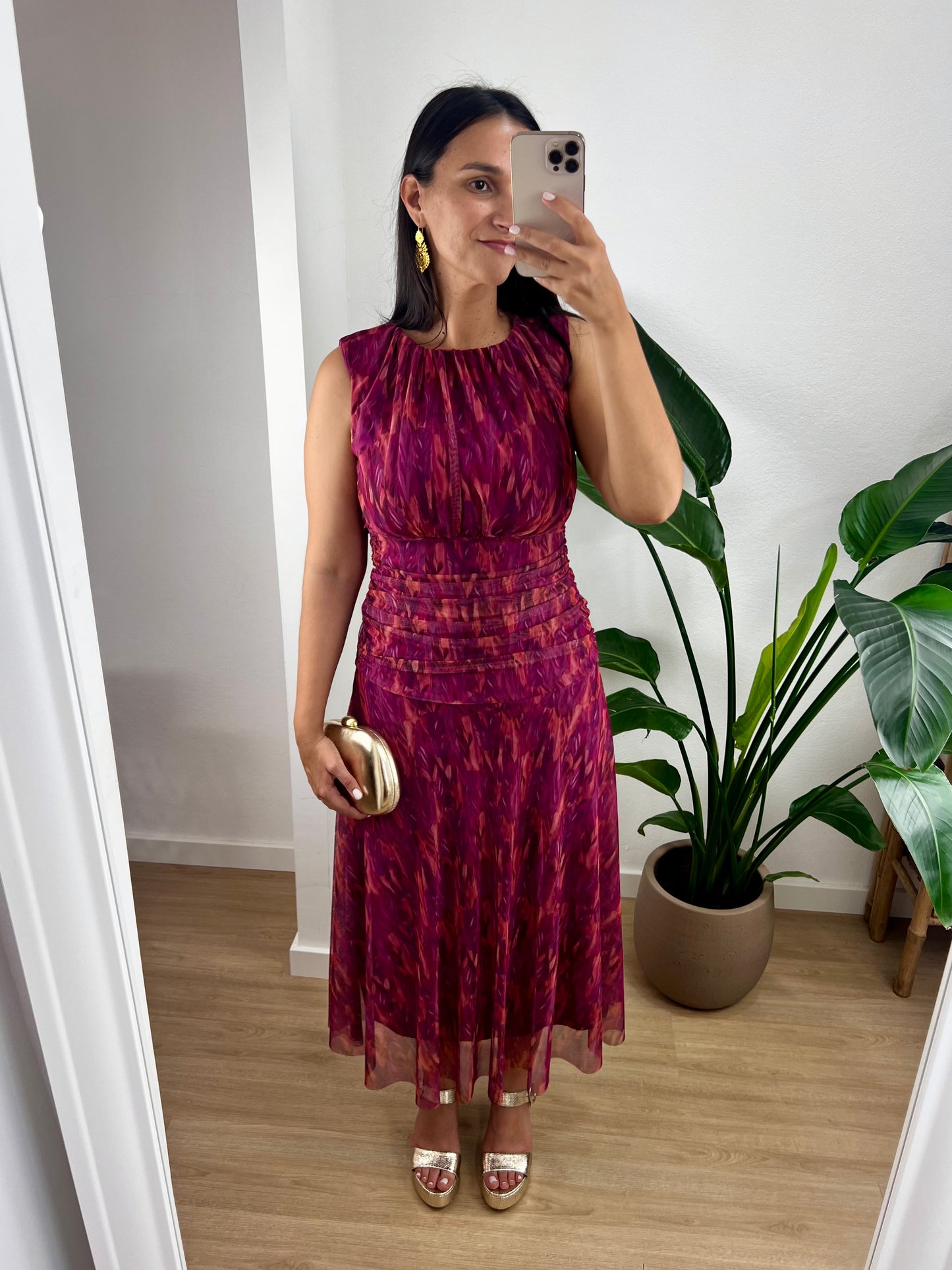 Vestido Caroline - Fúscia
