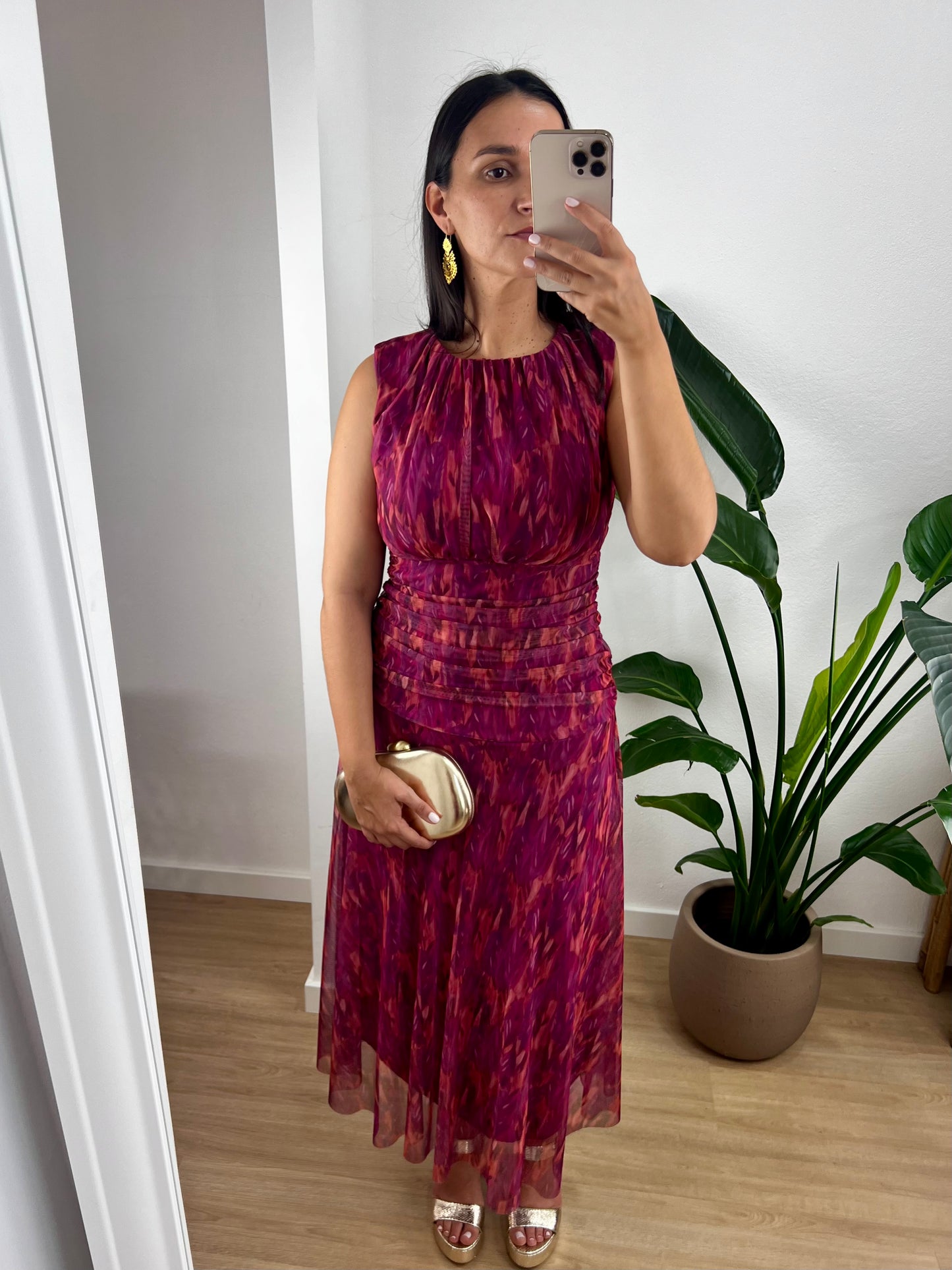 Vestido Caroline - Fúscia