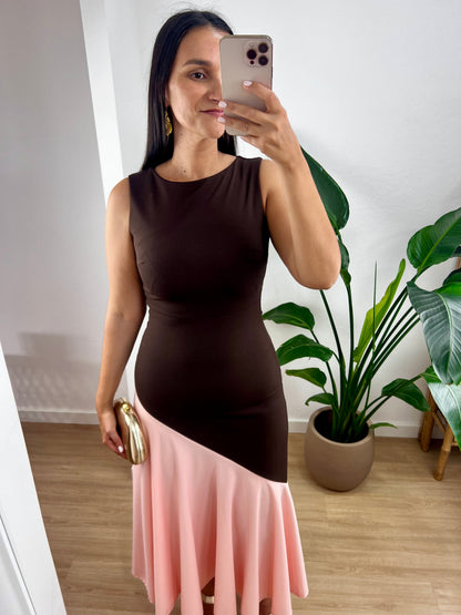 Vestido Marie - Castanho