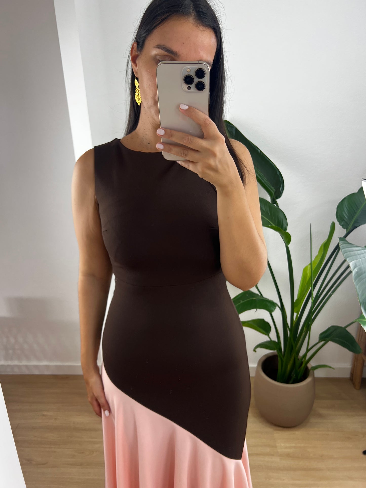 Vestido Marie - Castanho