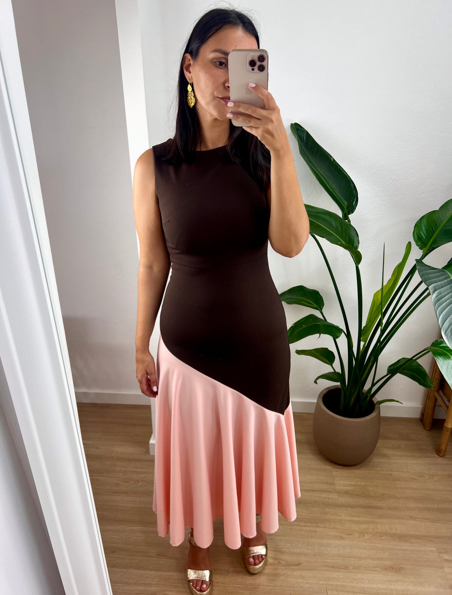 Vestido Marie - Castanho