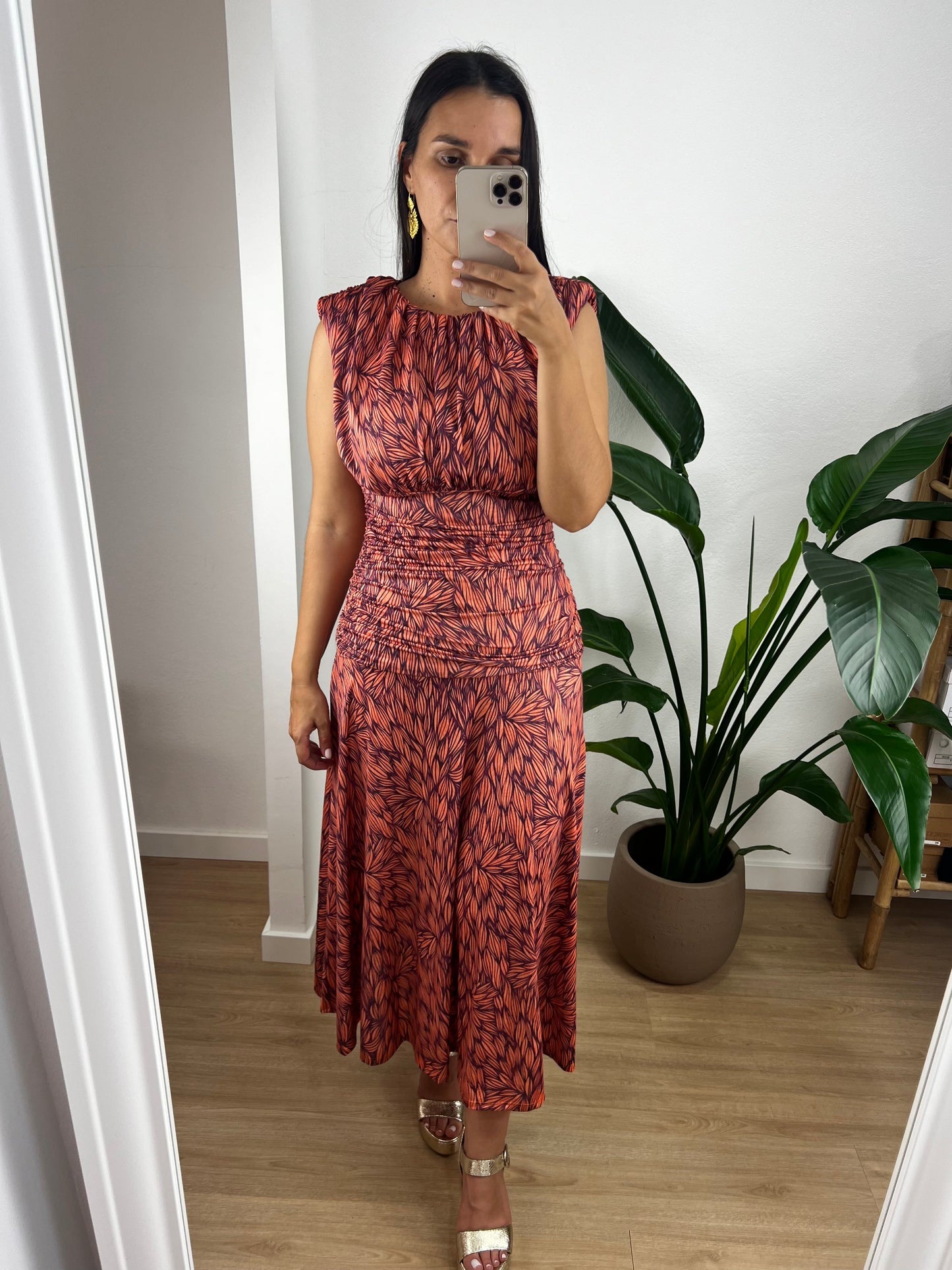 Vestido Madeleine - Coral