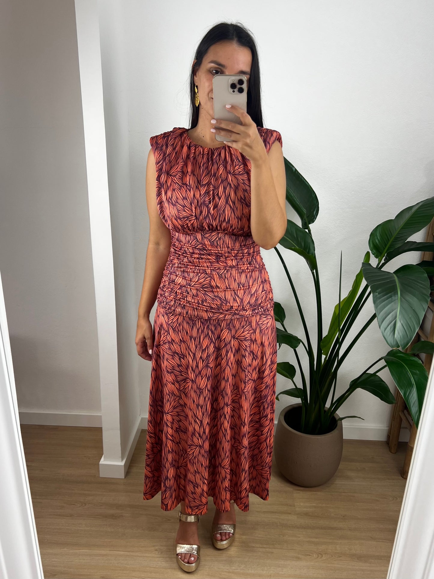 Vestido Madeleine - Coral