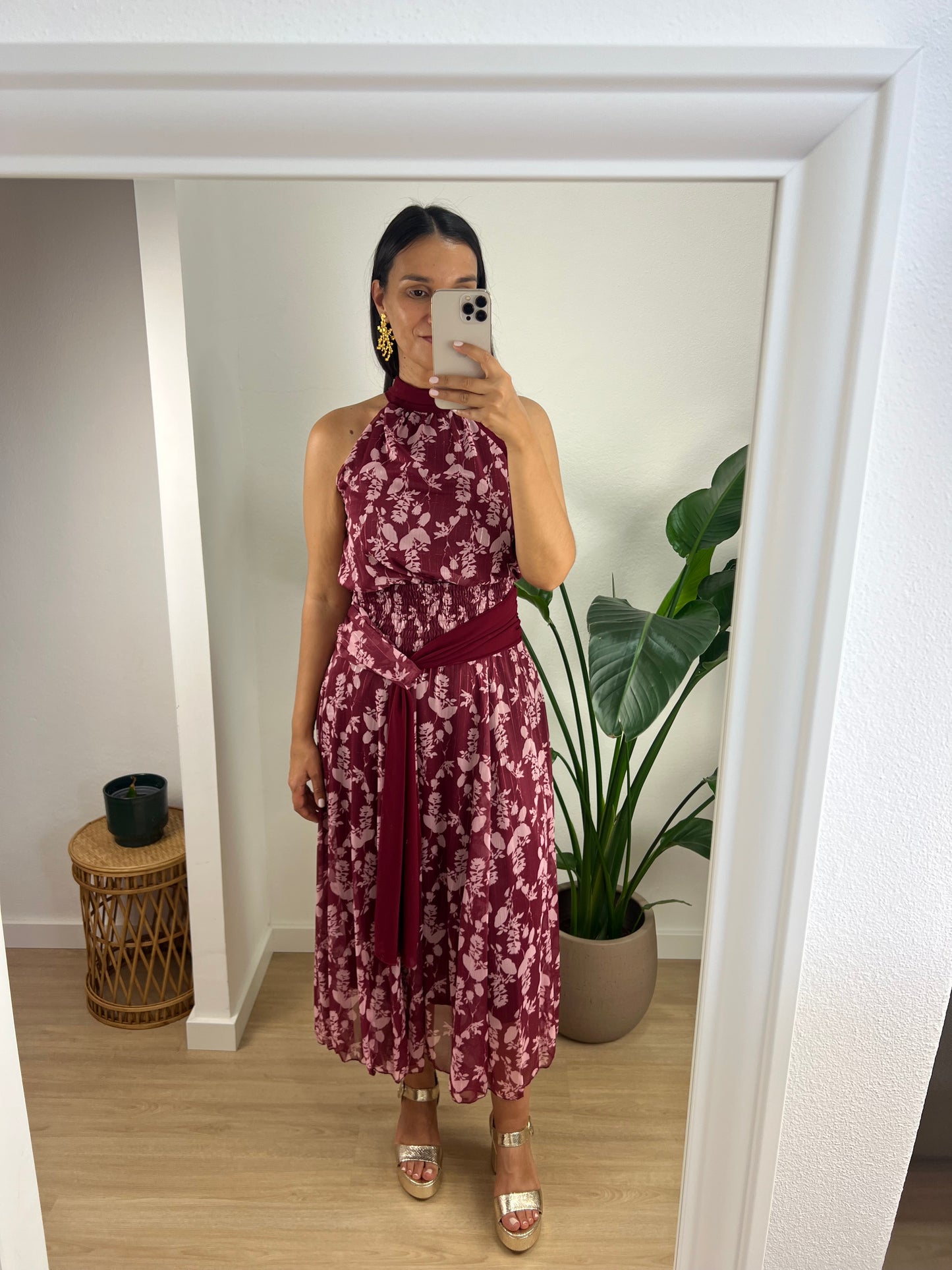 Vestido Carmen - Bordeaux