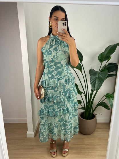 Vestido Julia - Verde água