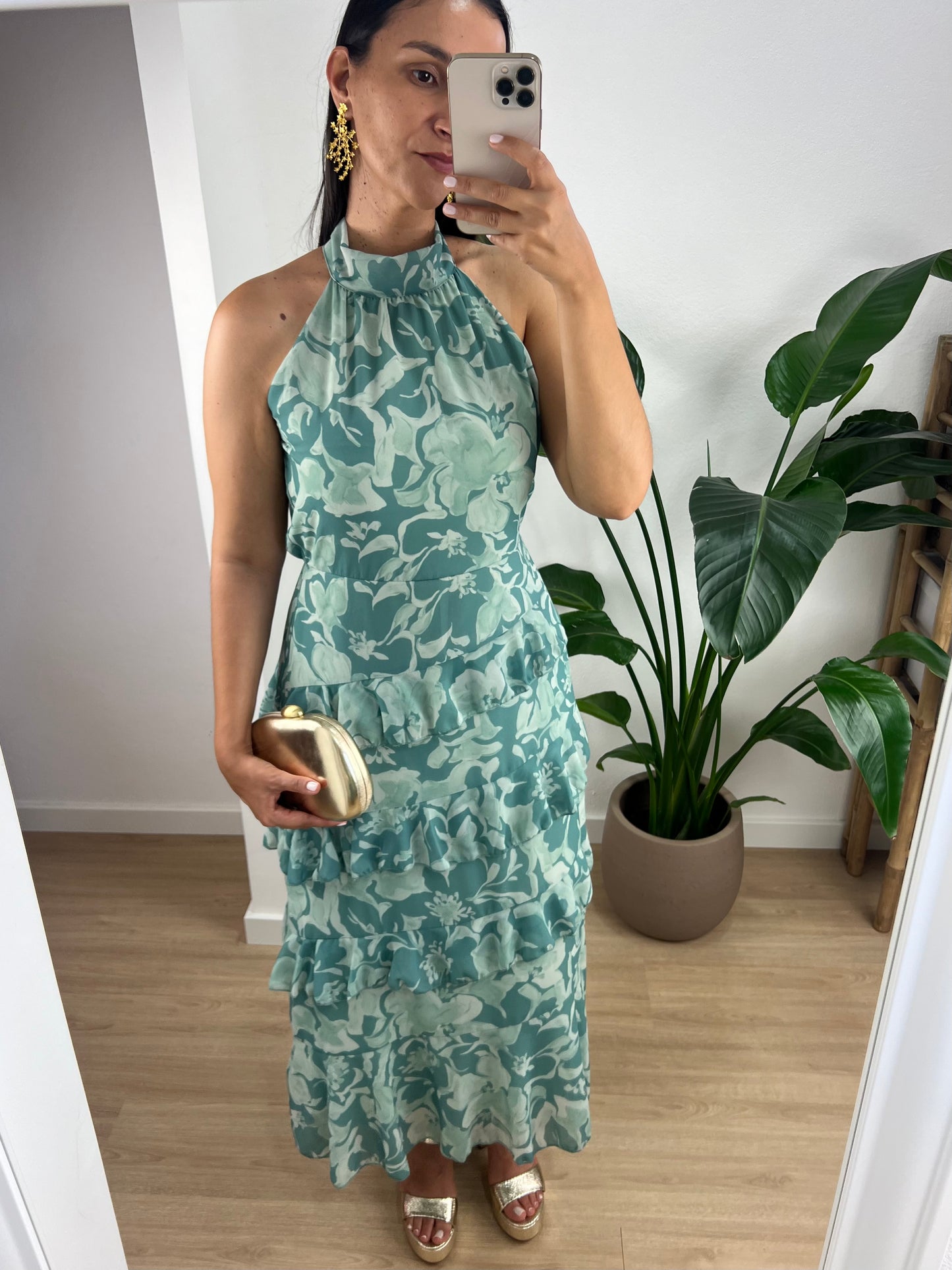 Vestido Julia - Verde água