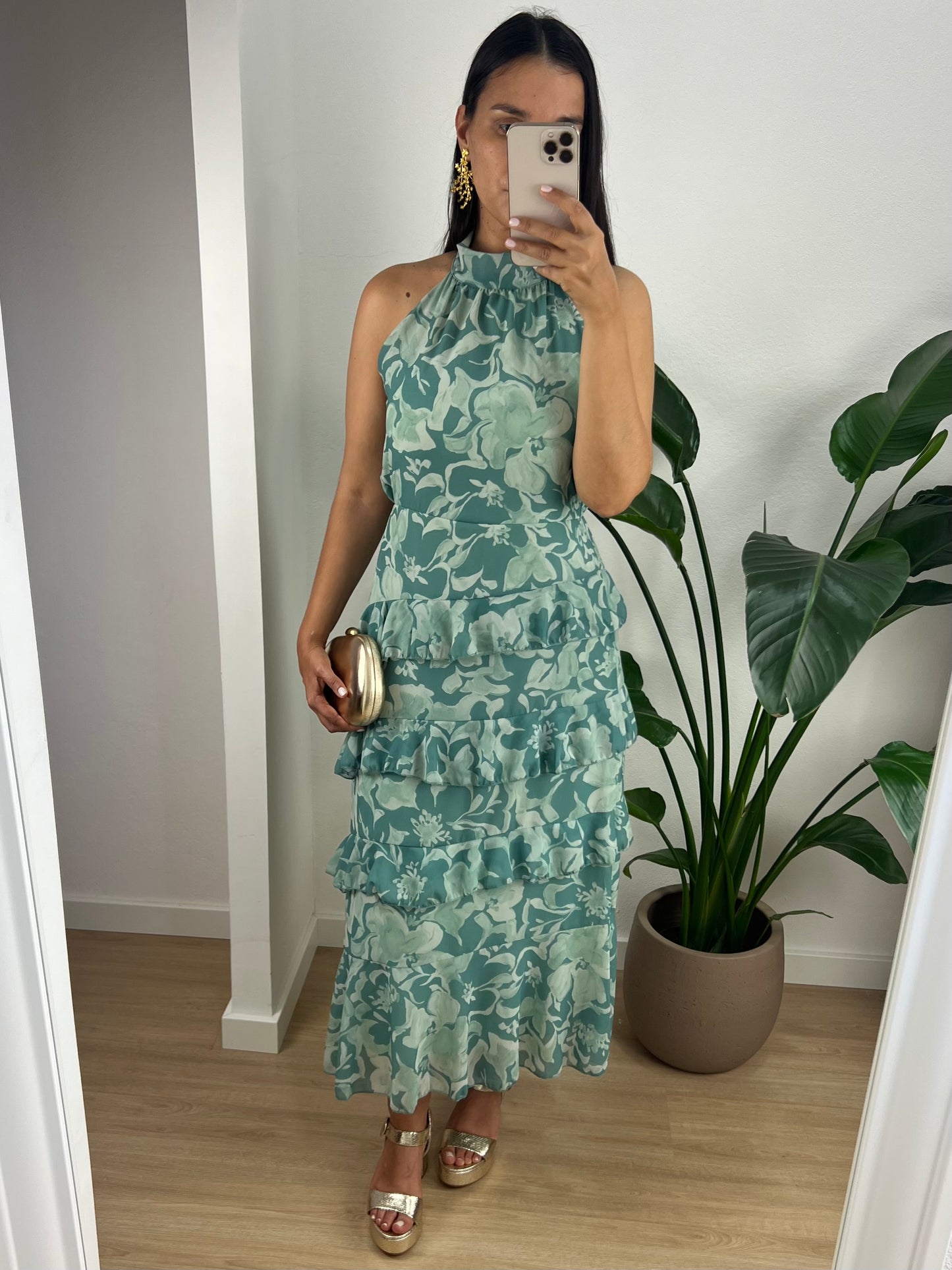 Vestido Julia - Verde água