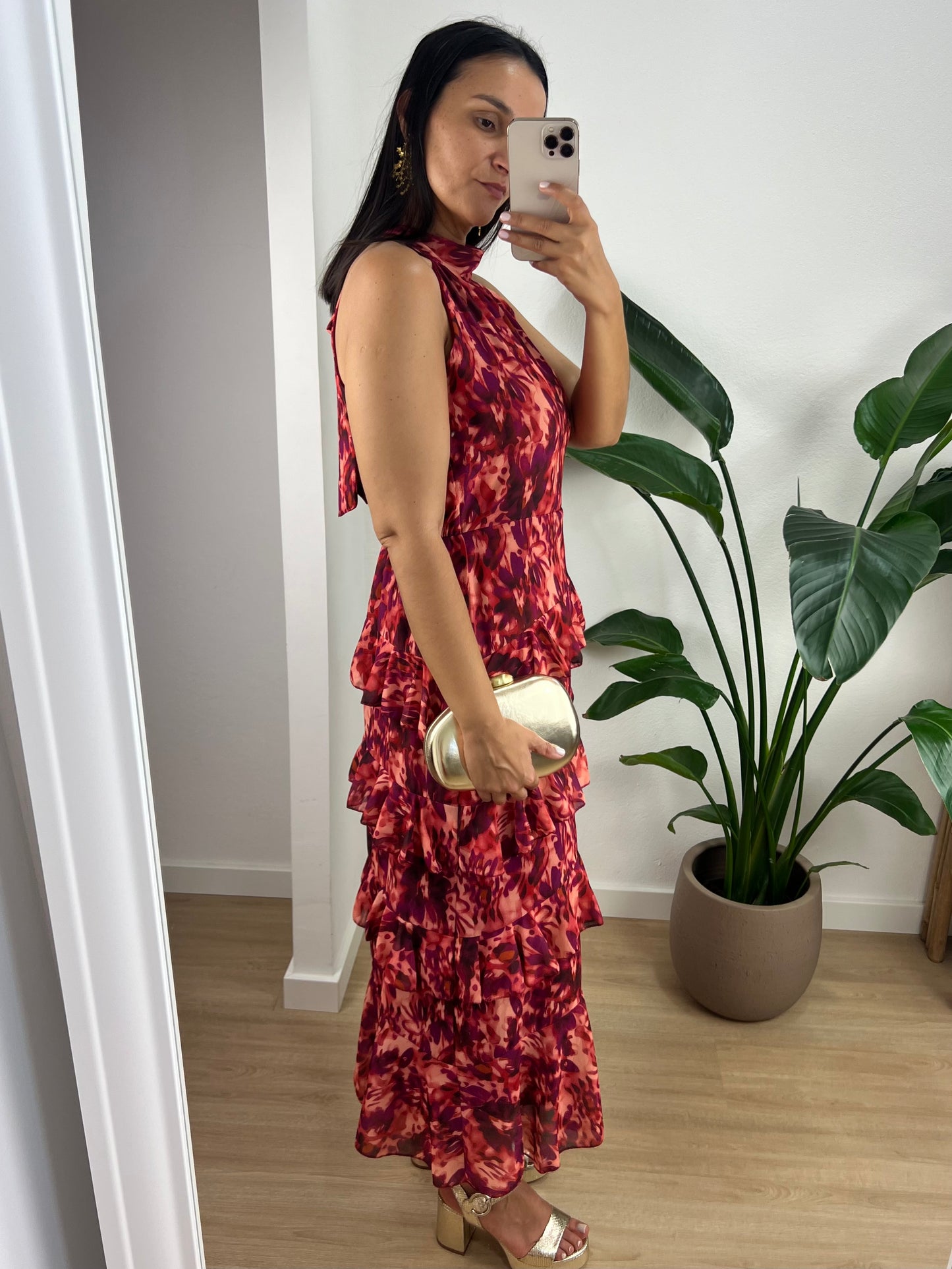 Vestido Lorena - Telha