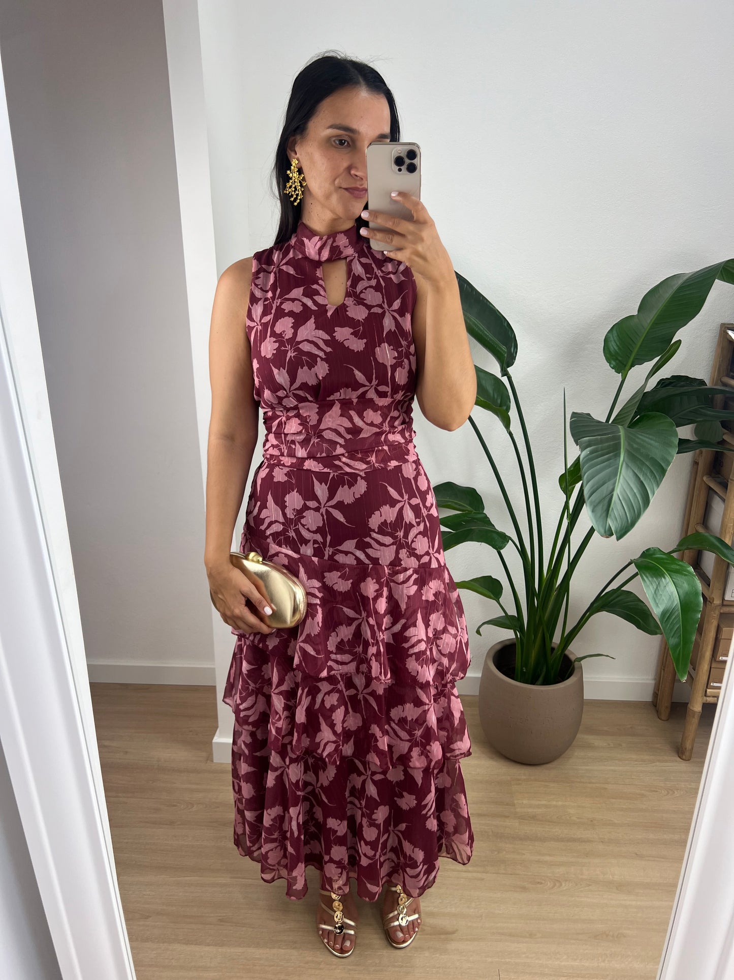 Vestido Luna - Vinho