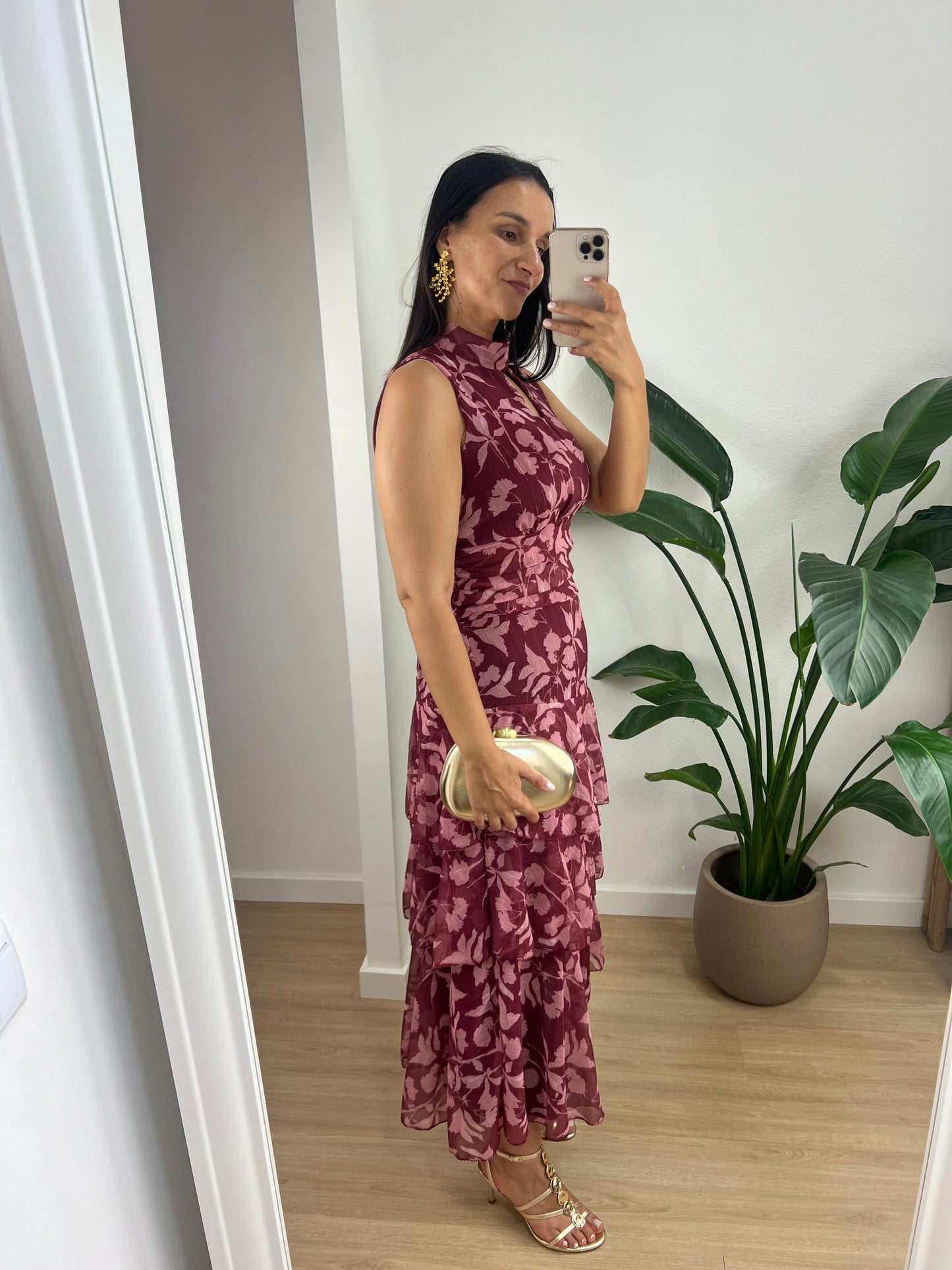 Vestido Luna - Vinho