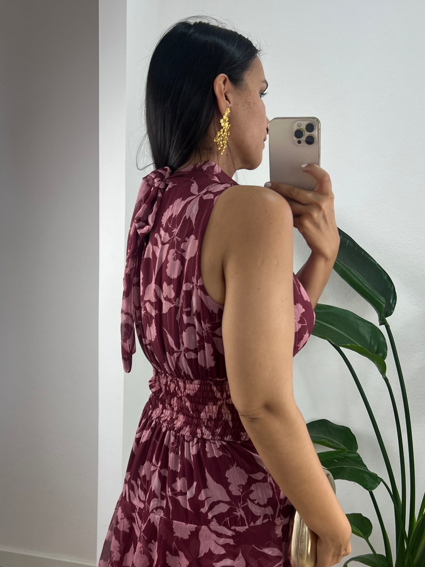 Vestido Luna - Vinho