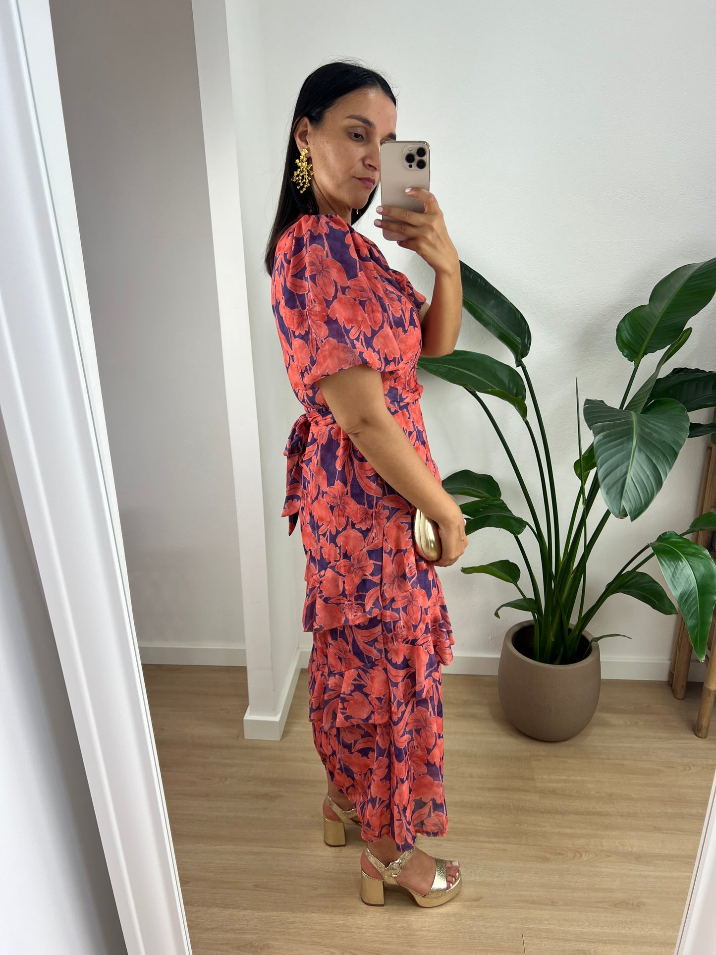 Vestido Ophelia - Coral