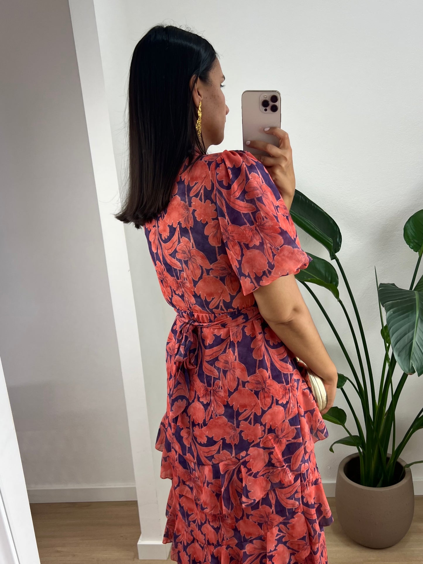 Vestido Ophelia - Coral