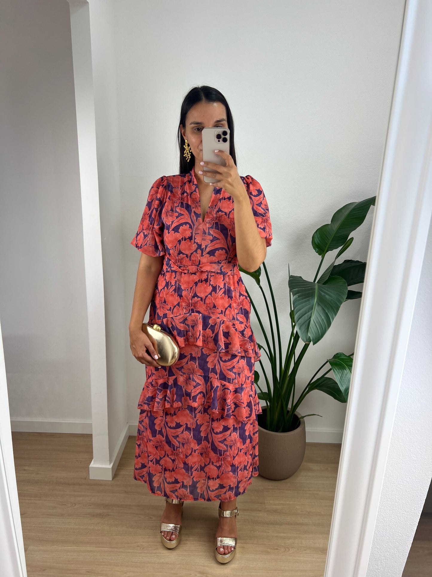 Vestido Ophelia - Coral