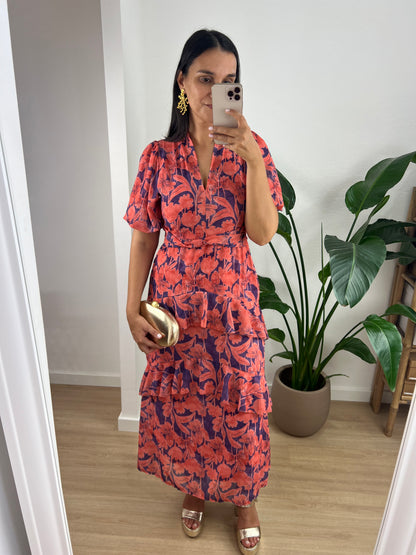Vestido Ophelia - Coral