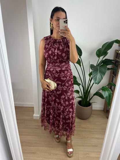 Vestido Caroline - Vinho