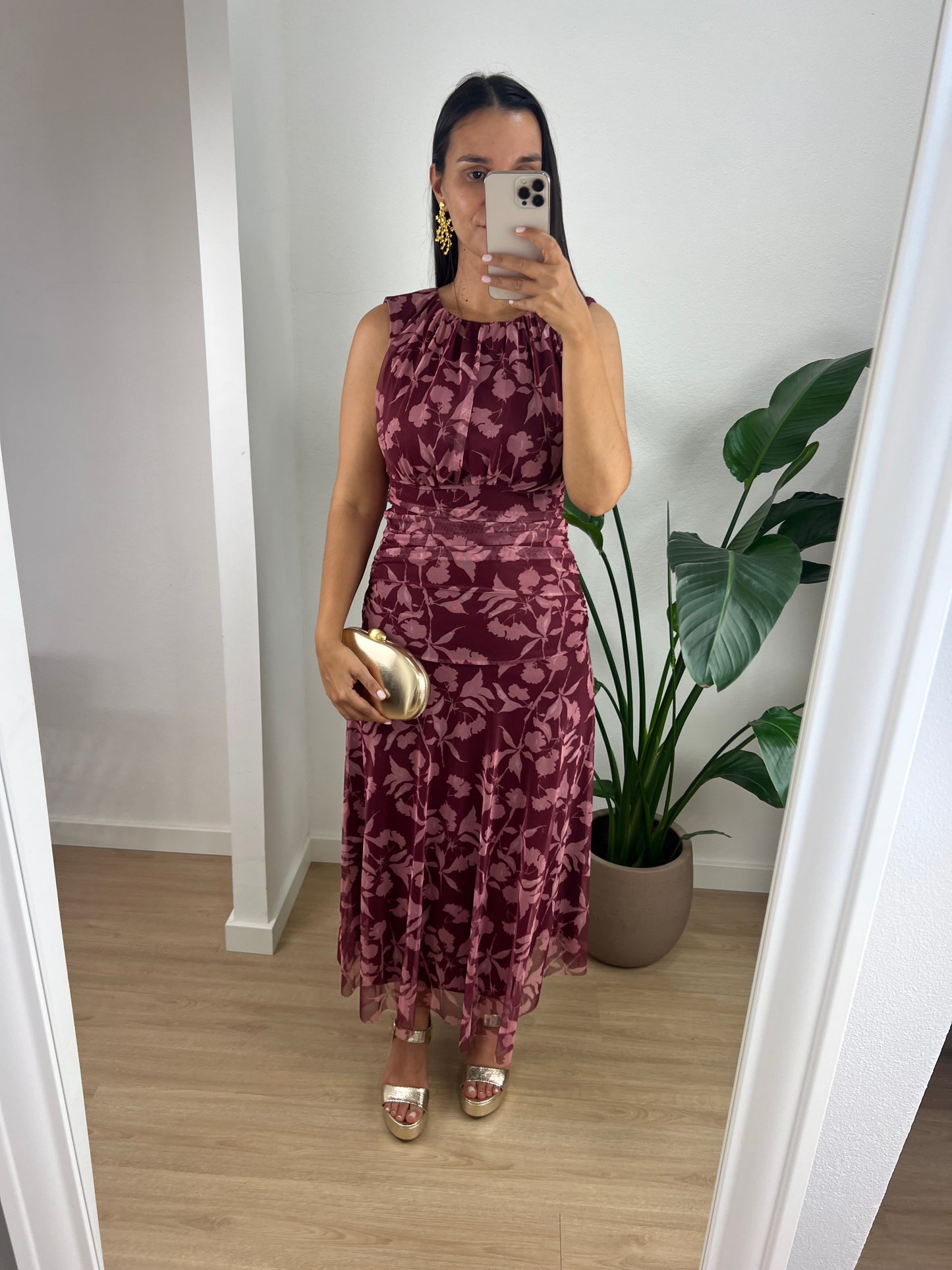 Vestido Caroline - Vinho