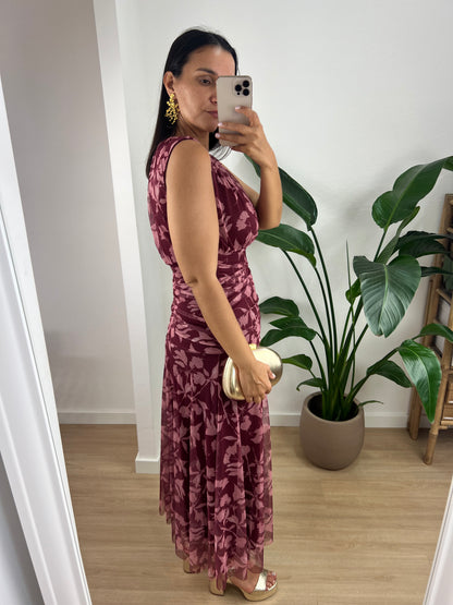 Vestido Caroline - Vinho