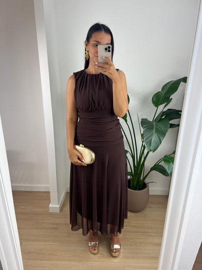 Vestido Caroline - Castanho