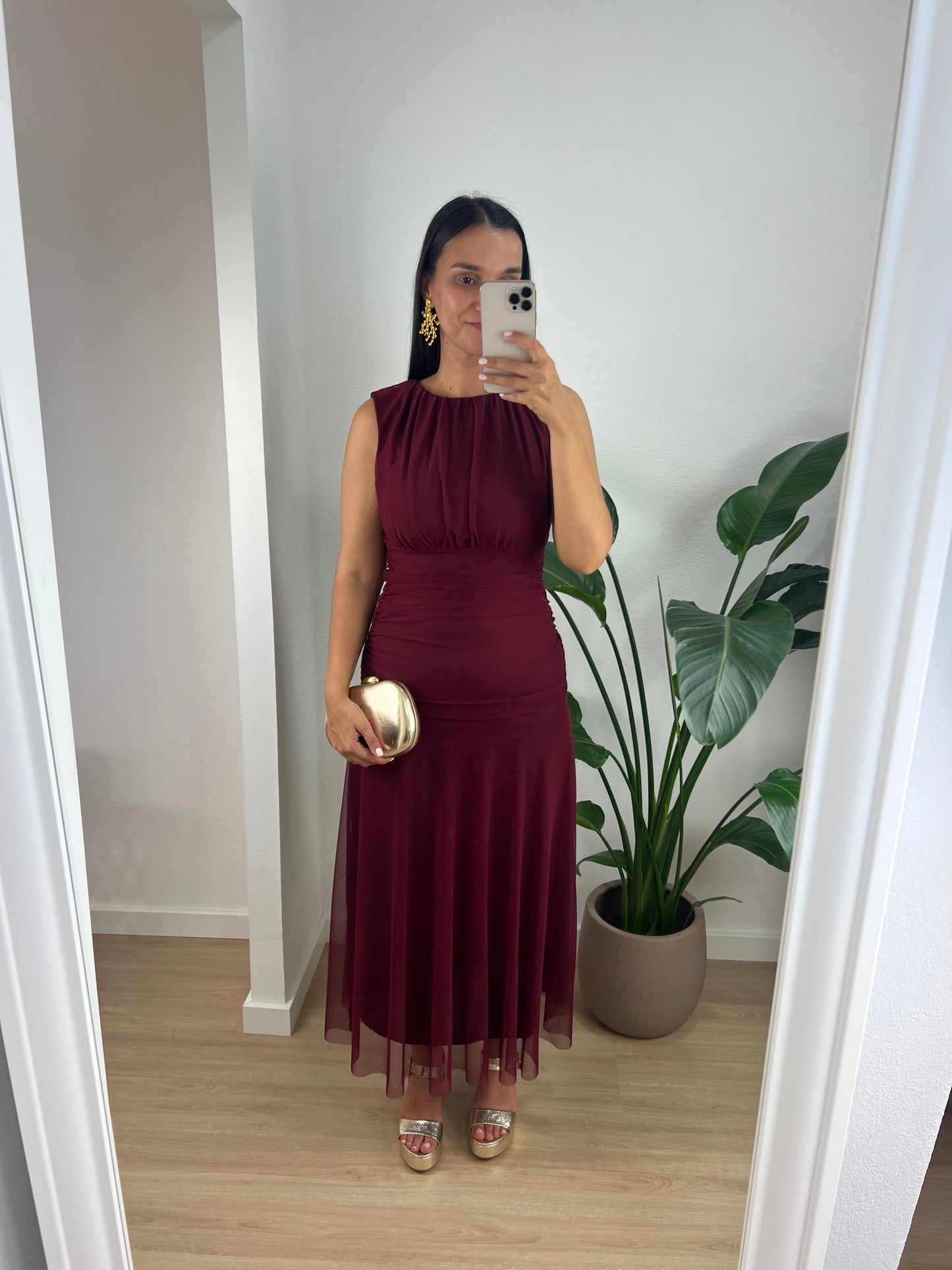 Vestido Caroline - Bordeaux