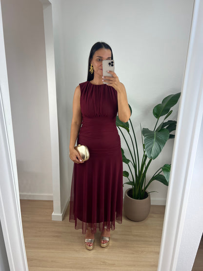 Vestido Caroline - Bordeaux