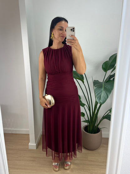 Vestido Caroline - Bordeaux