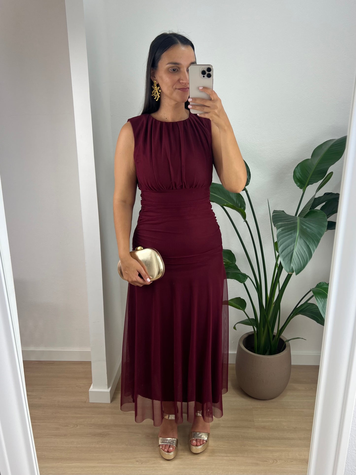 Vestido Caroline - Bordeaux