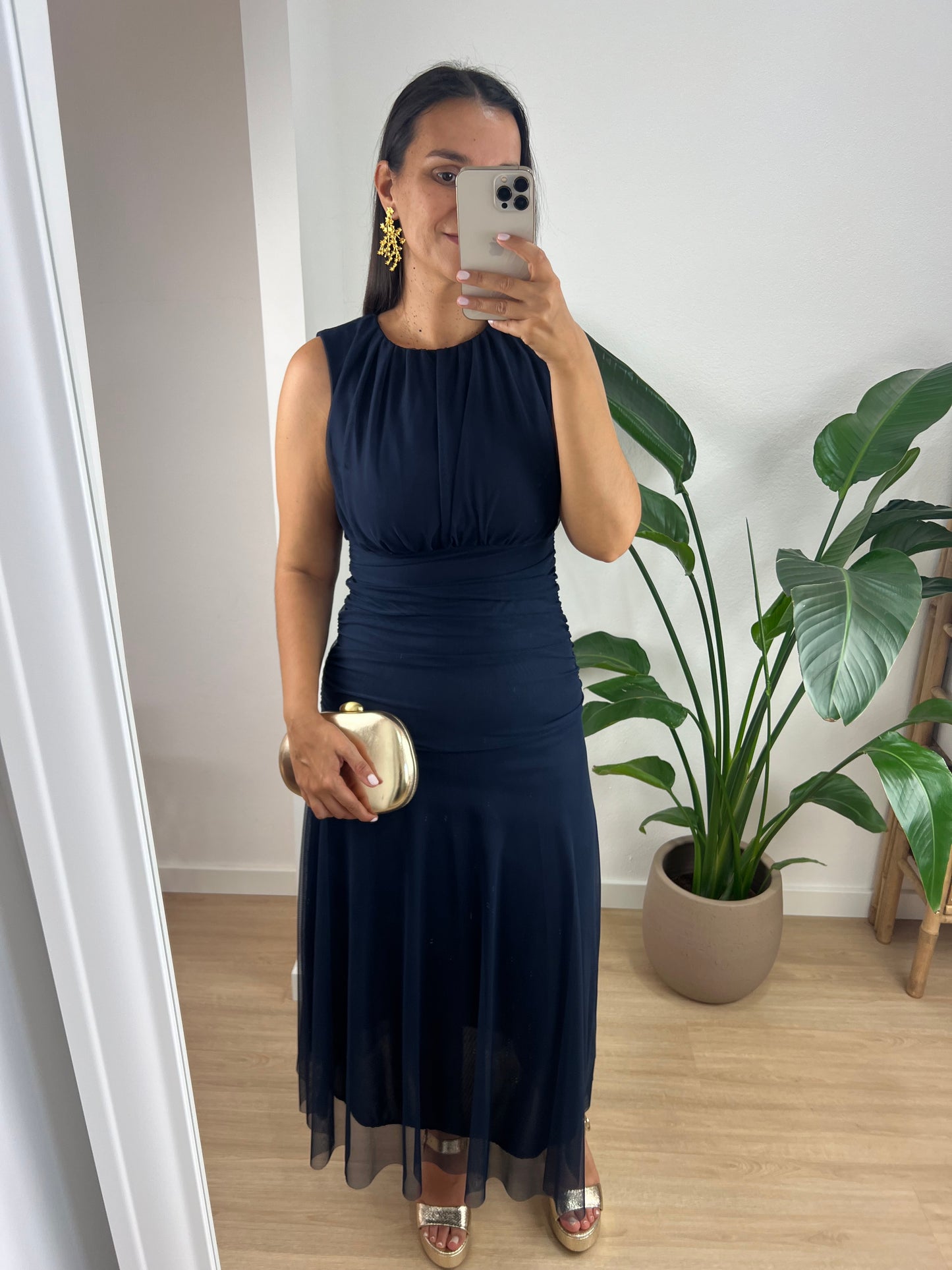 Vestido Caroline - Azul Marinho