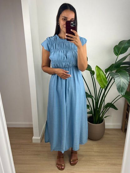 Vestido de manga curta