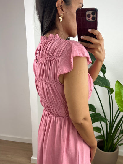 Vestido de manga curta