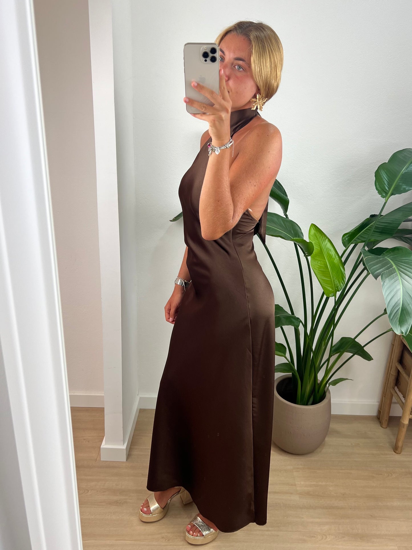 Vestido Alba - Castanho