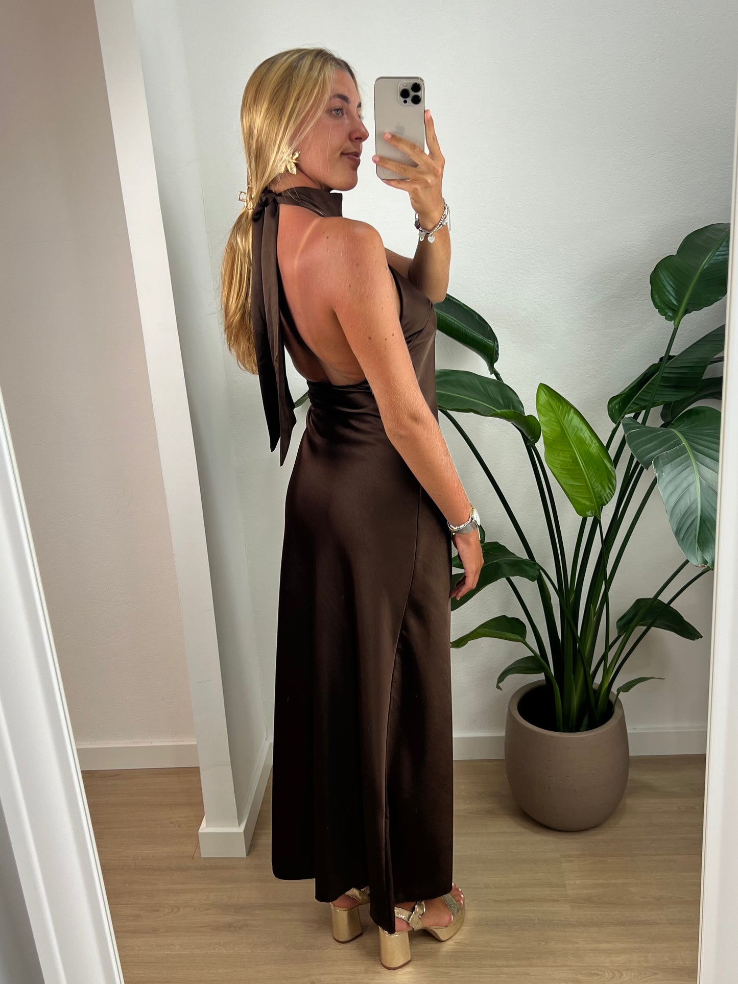 Vestido Alba - Castanho