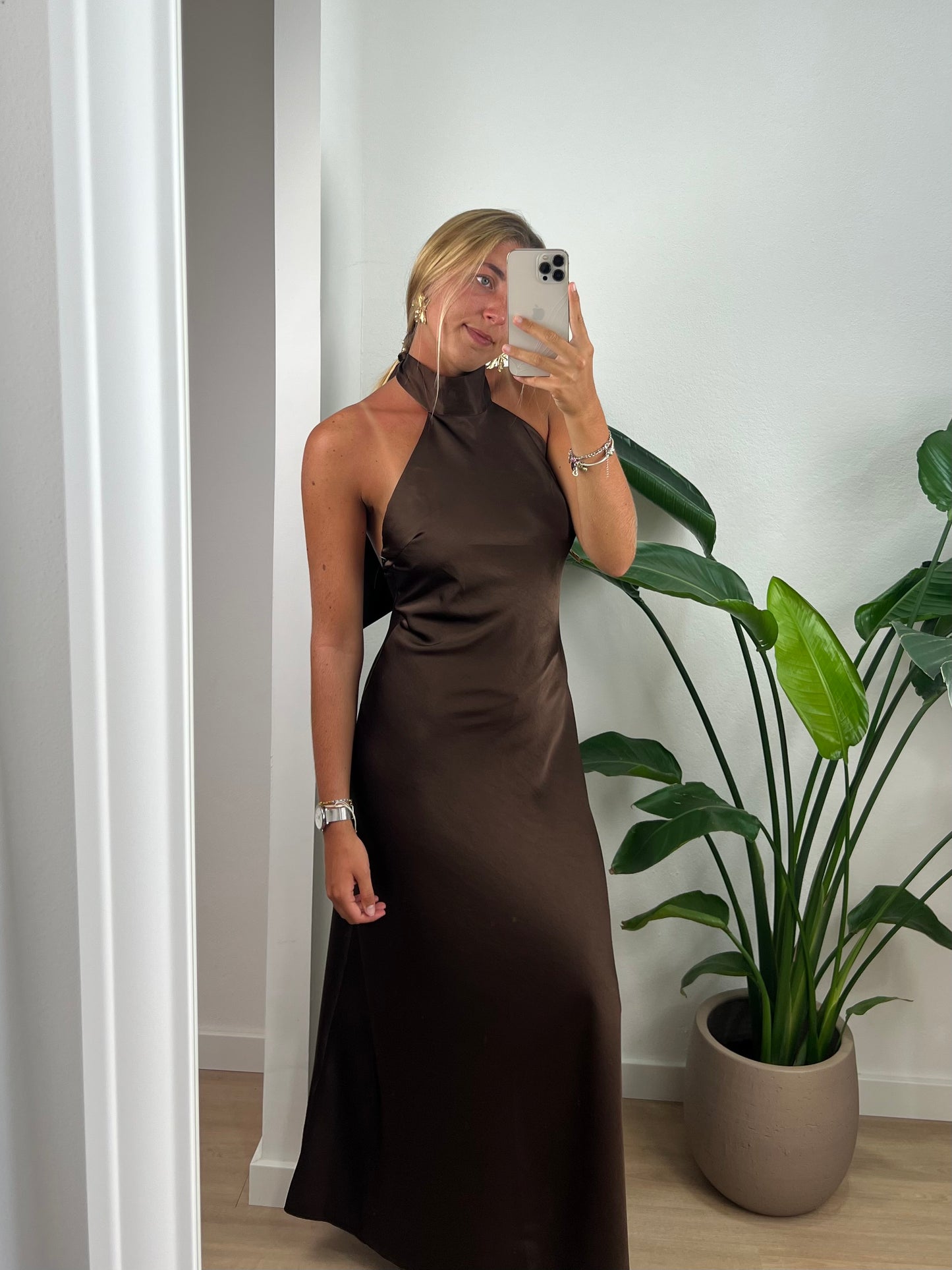 Vestido Alba - Castanho
