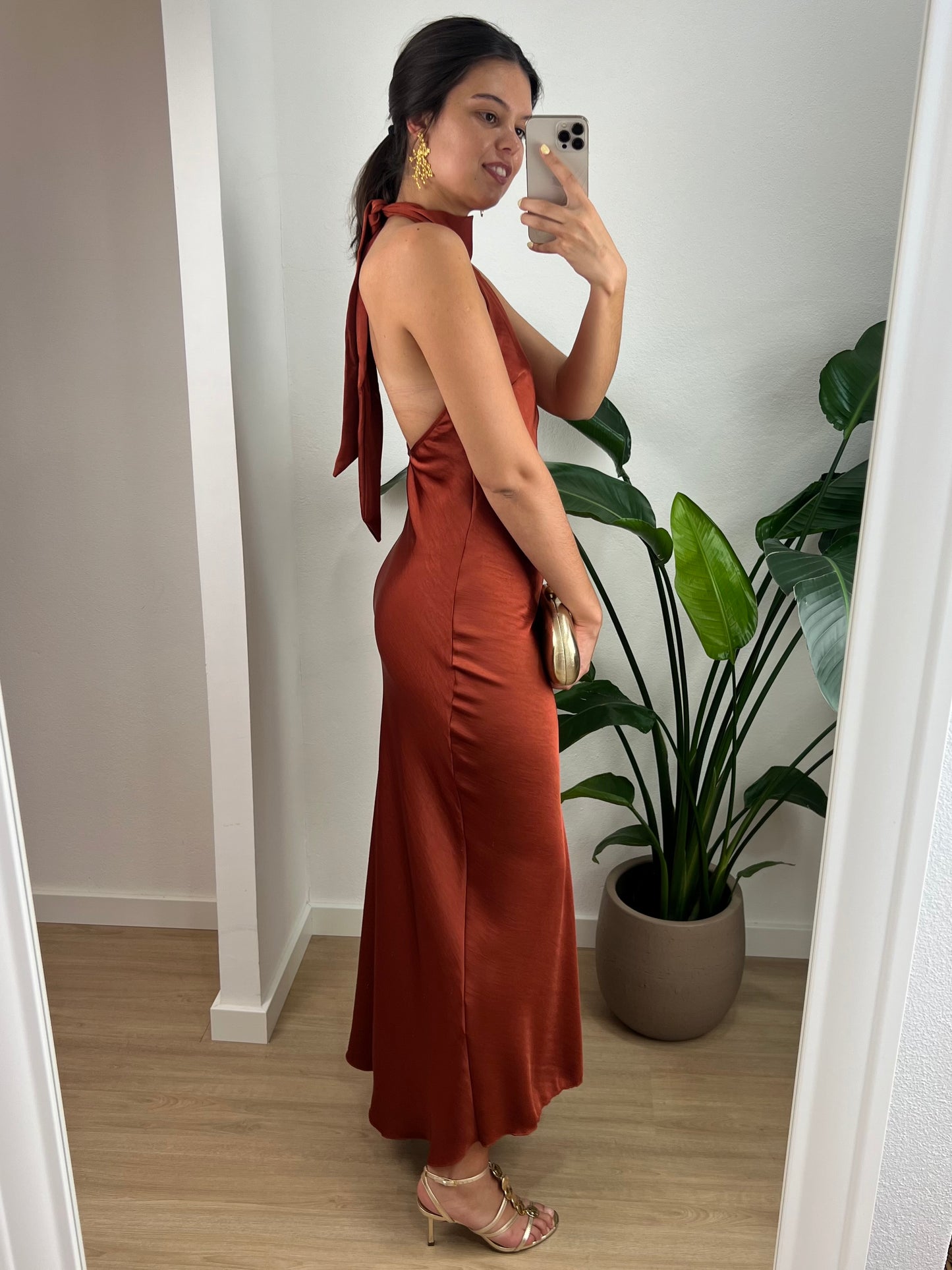 Vestido Alba - Terracota