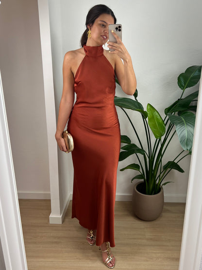 Vestido Alba - Terracota