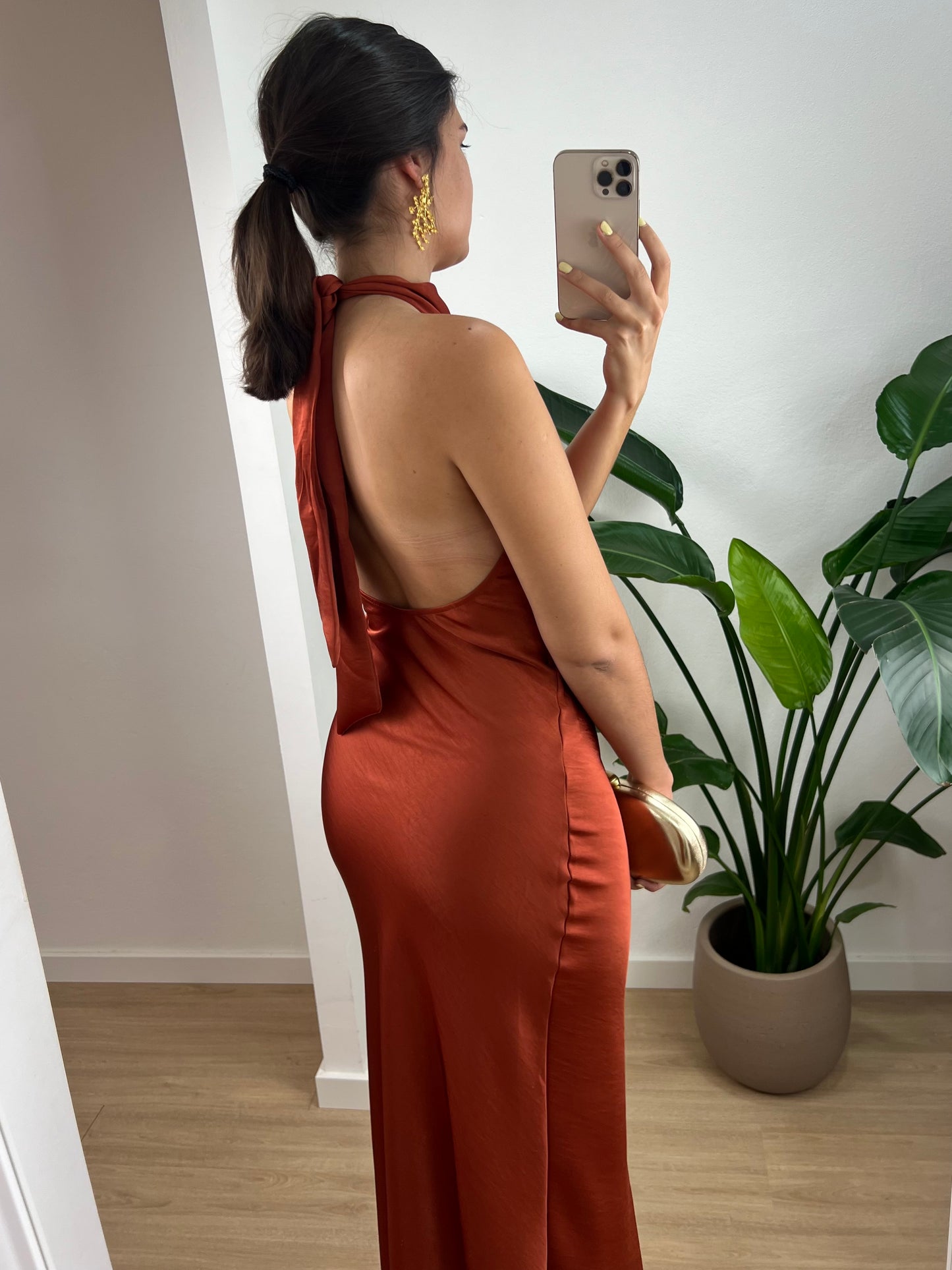 Vestido Alba - Terracota
