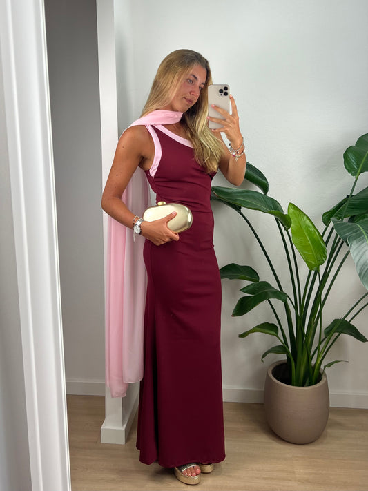 Vestido Guadalupe - Bordeaux